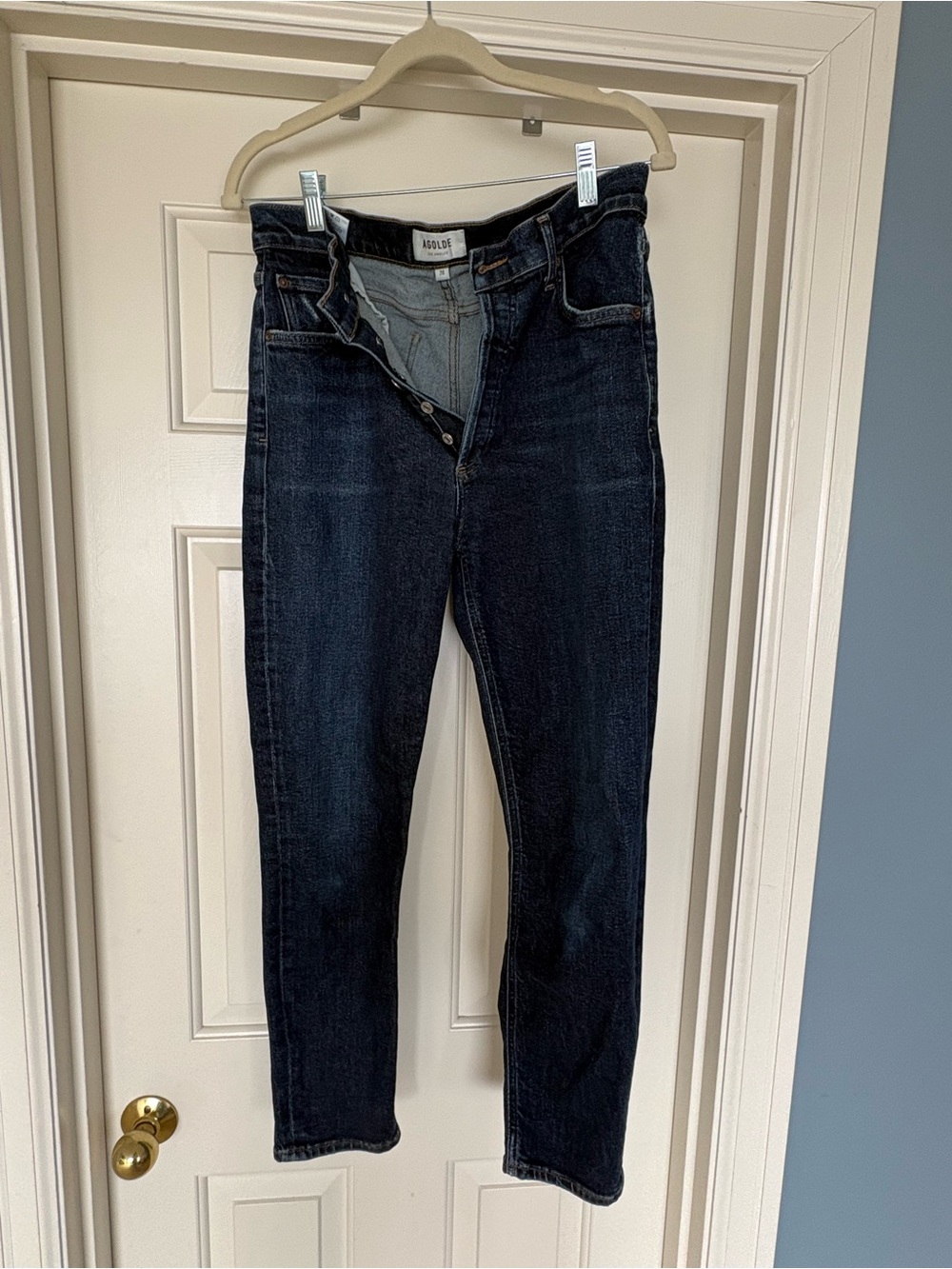 Agolde Women's Skinny Jeans in Dark Indigo